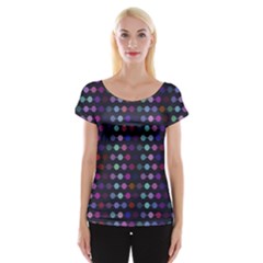 Connected Dots                                                                                     Women s Cap Sleeve Top