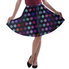 Connected Dots                                                                                     A-line Skater Skirt