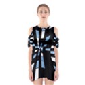 Blue abstraction Cutout Shoulder Dress View1