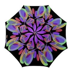 Colorful abstract flower Golf Umbrellas