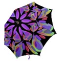 Colorful abstract flower Hook Handle Umbrellas (Small) View2