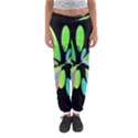 Green abstract flower Women s Jogger Sweatpants View1