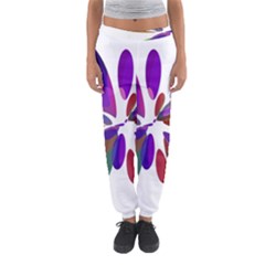 Colorful Abstract Flower Women s Jogger Sweatpants