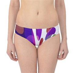 Colorful Abstract Flower Hipster Bikini Bottoms by Valentinaart