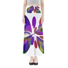 Colorful Abstract Flower Maxi Skirts