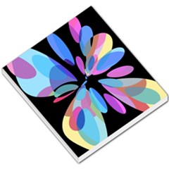 Blue Abstract Flower Small Memo Pads by Valentinaart