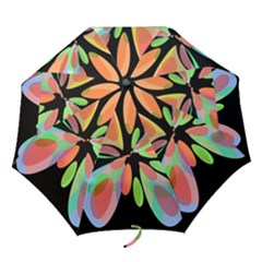 Colorful Abstract Flower Folding Umbrellas