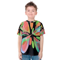 Colorful Abstract Flower Kid s Cotton Tee