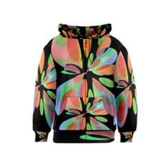 Colorful Abstract Flower Kids  Zipper Hoodie