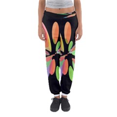 Colorful Abstract Flower Women s Jogger Sweatpants by Valentinaart