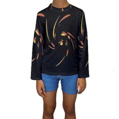 Orange Twist Kid s Long Sleeve Swimwear