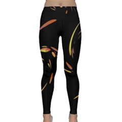 Orange Twist Yoga Leggings by Valentinaart