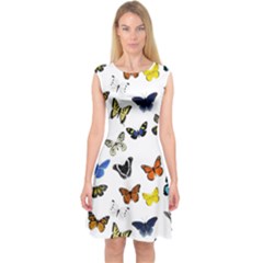 Beautiful Butterflies 12 Pattern Capsleeve Midi Dress by PKHarrisPlace