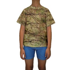 Camo Kid s Short Sleeve Swimwear