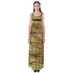 Camo Empire Waist Maxi Dress