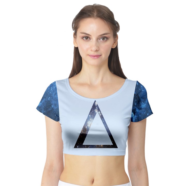 Delta  Short Sleeve Crop Top (Tight Fit)