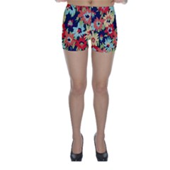 Alexa Floral Skinny Shorts by LisaGuenDesign