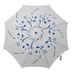 Blue Twist Hook Handle Umbrellas (small)