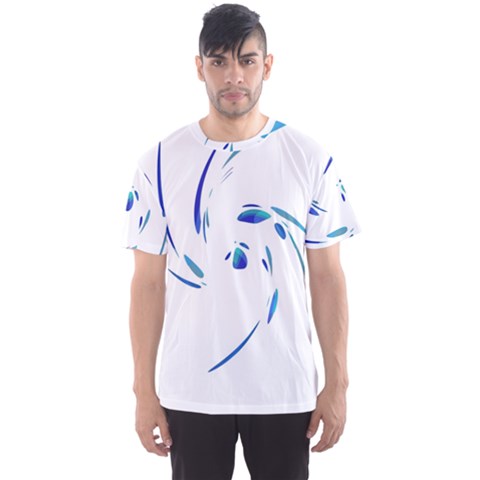 Blue Twist Men s Sport Mesh Tee by Valentinaart