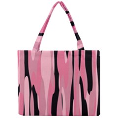 Black And Pink Camo Abstract Mini Tote Bag