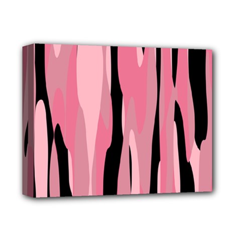 Black And Pink Camo Abstract Deluxe Canvas 14  X 11  by TRENDYcouture