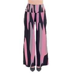 Pink And Black Camouflage Abstract Pants by TRENDYcouture