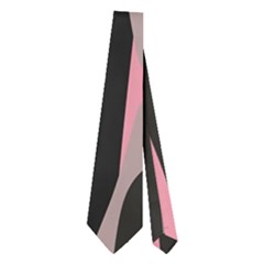 Pink And Black Camouflage Abstract 2 Neckties (two Side)  by TRENDYcouture