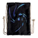 Blue twist Drawstring Bag (Large) View2