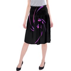 Purple Twist Midi Beach Skirt