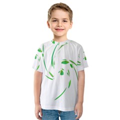 Green Twist Kid s Sport Mesh Tee