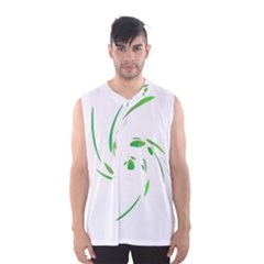 Green Twist Men s Basketball Tank Top