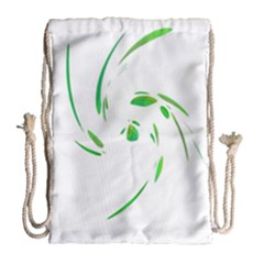 Green Twist Drawstring Bag (large)