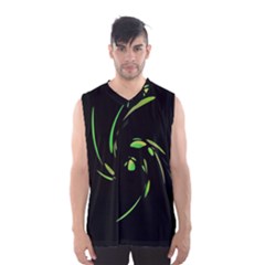 Green Twist Men s Basketball Tank Top