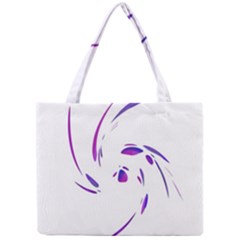 Purple Twist Mini Tote Bag by Valentinaart