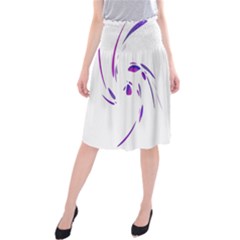 Purple Twist Midi Beach Skirt