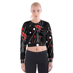 Artistic Abstraction Women s Cropped Sweatshirt by Valentinaart