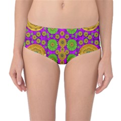 Fantasy Sunroses In The Sun Mid-waist Bikini Bottoms by pepitasart