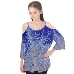 Crystalline Branches Flutter Sleeve Tee 