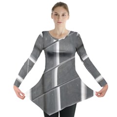 Reflective Stripes Long Sleeve Tunic 