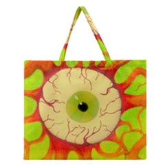 Scleral Hemorrhage Zipper Large Tote Bag