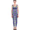 Pretty Purple Flowers Pattern OnePiece Catsuit View1