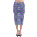 Pretty Purple Flowers Pattern Midi Pencil Skirt View1