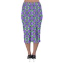 Pretty Purple Flowers Pattern Midi Pencil Skirt View2