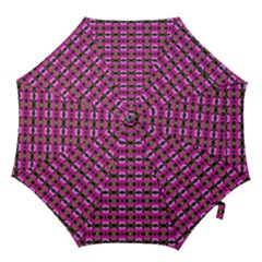 Pretty Pink Flower Pattern Hook Handle Umbrellas (medium)