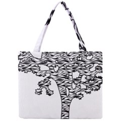 Jt Zebra Stipes 11 X 17 Mini Tote Bag by WickedCool