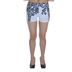 Jt Zebra Stipes 11 X 17 Skinny Shorts by WickedCool