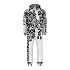 Jt Zebra Stipes 11 X 17 Hooded Jumpsuit (kids) by WickedCool