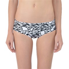 Jt Zebra Stipes 11 X 17 Classic Bikini Bottoms by WickedCool