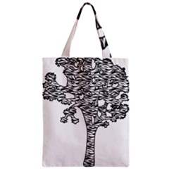 Joshua Tree Zebra Stripes Zipper Classic Tote Bag