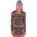 Lace Landscape Abstract Shimmering Lovely In The Dark Women s Long Sleeve Hooded T-shirt View1